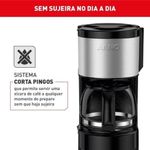 Cafeteira Elétrica para Preparo de Café Arno Perfectta Inox em Aço com 15 Xícaras Inox 110V