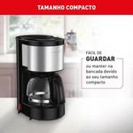 Cafeteira Elétrica para Preparo de Café Arno Perfectta Inox em Aço com 15 Xícaras Inox 110V