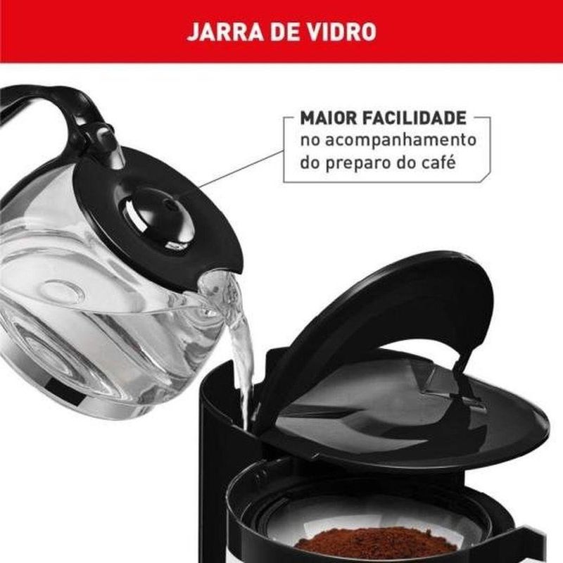 Cafeteira Elétrica para Preparo de Café Arno Perfectta Inox em Aço com 15 Xícaras Inox 110V