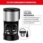 Cafeteira Elétrica para Preparo de Café Arno Perfectta Inox em Aço com 15 Xícaras Inox 110V