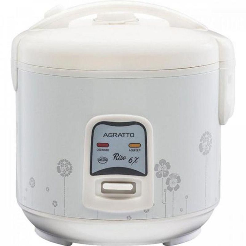 Panela Elétrica de Arroz Agratto PA6X Riso 400W com Função Manter Aquecido em 220V