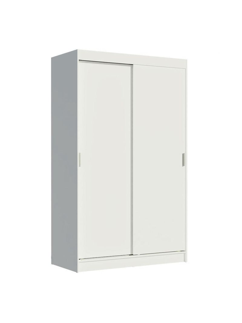 Guarda-roupa solteiro madesa tokio 2 portas de correr 2 gavetas - branco