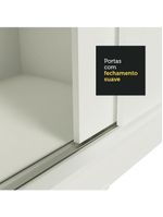 Guarda-roupa solteiro madesa tokio 2 portas de correr 2 gavetas - branco