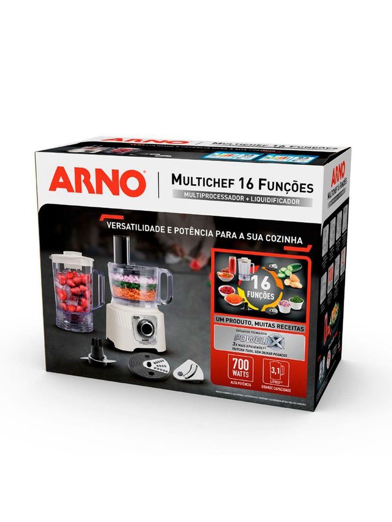 Multiprocessador MP62 16 Funções 2 Velocidades 700W Marfim 110V