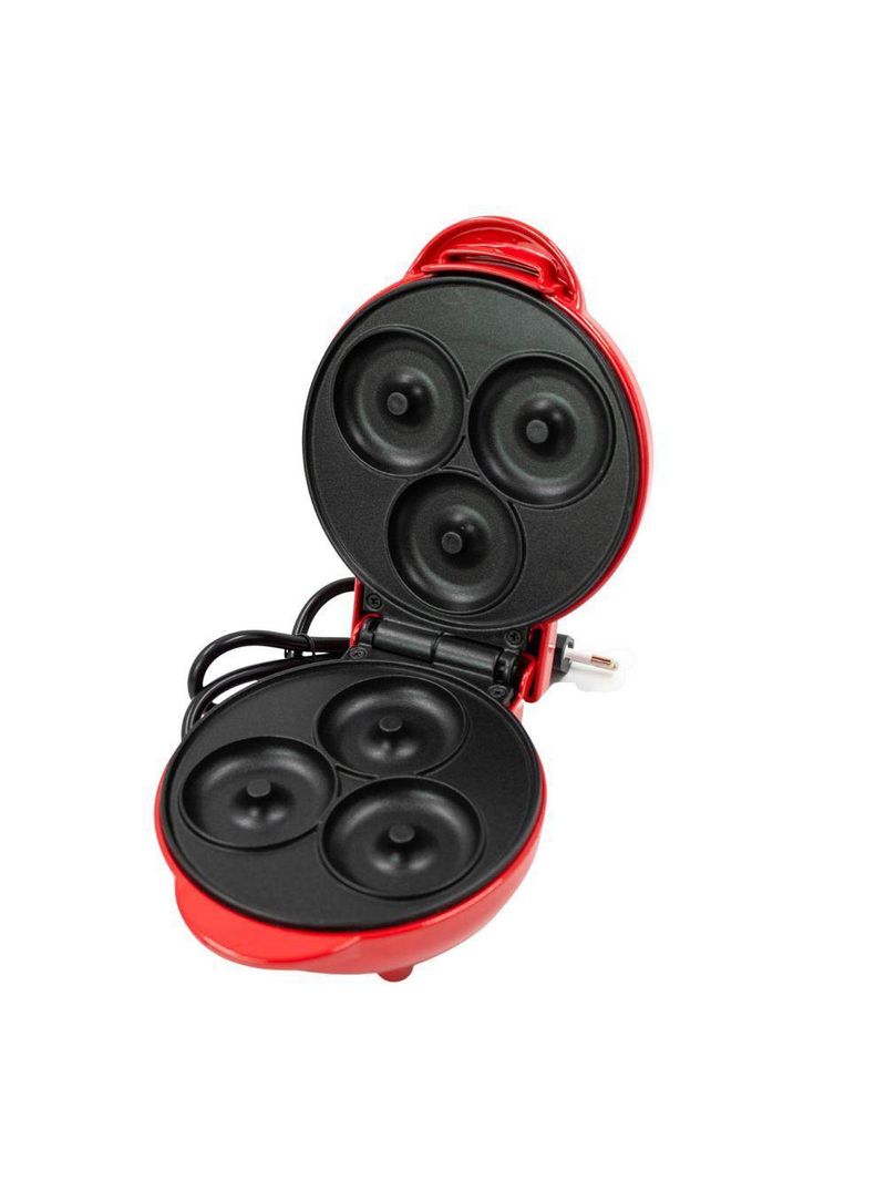 Mini Máquina Elétrica Retro Para Donuts E Waffles – Rápida, Prática E Antiaderente vermelho 110V