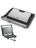 Mini Grill Elétrico De Inox Grelha Antiaderente Cozinha 220V