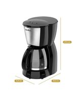 Cafeteira elétrica britânia bcf19 18 xícaras - preto e inox