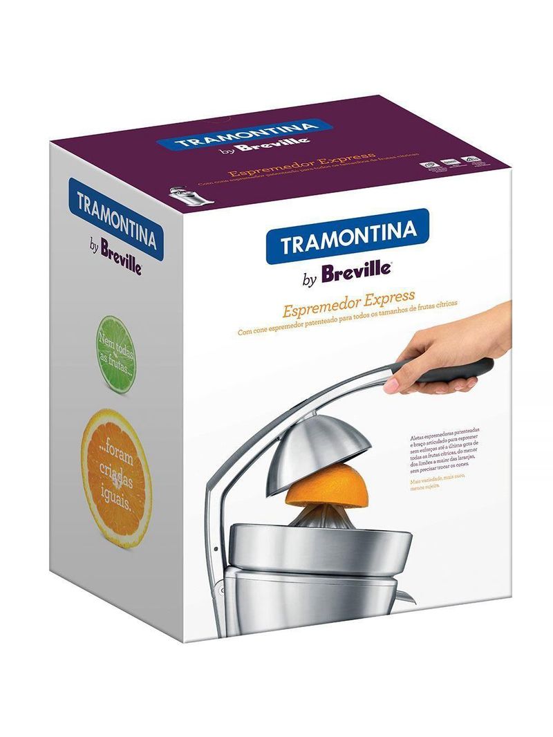 Espremedor Tramontina By Breville Express Em Alumínio Fundido Fosco 220 V 69000012