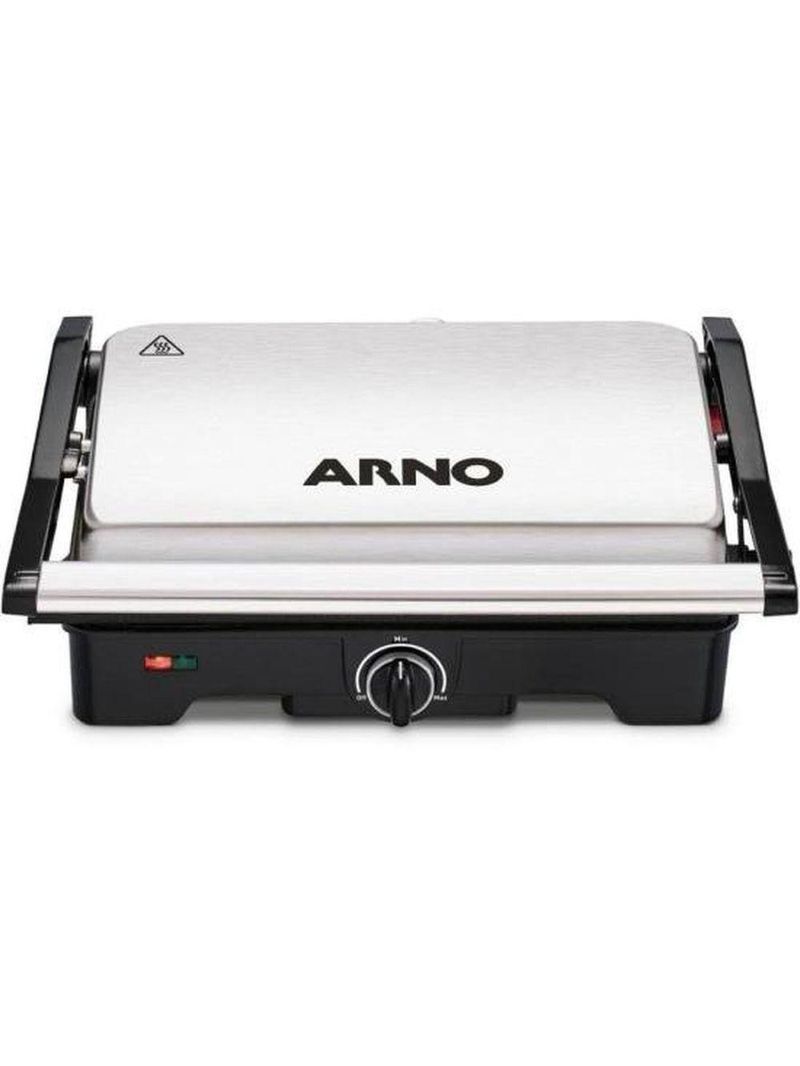 Grill Arno Dual Gnox Inox Com Abertura De 180° 110V