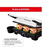Grill Arno Dual Gnox Inox Com Abertura De 180° 110V