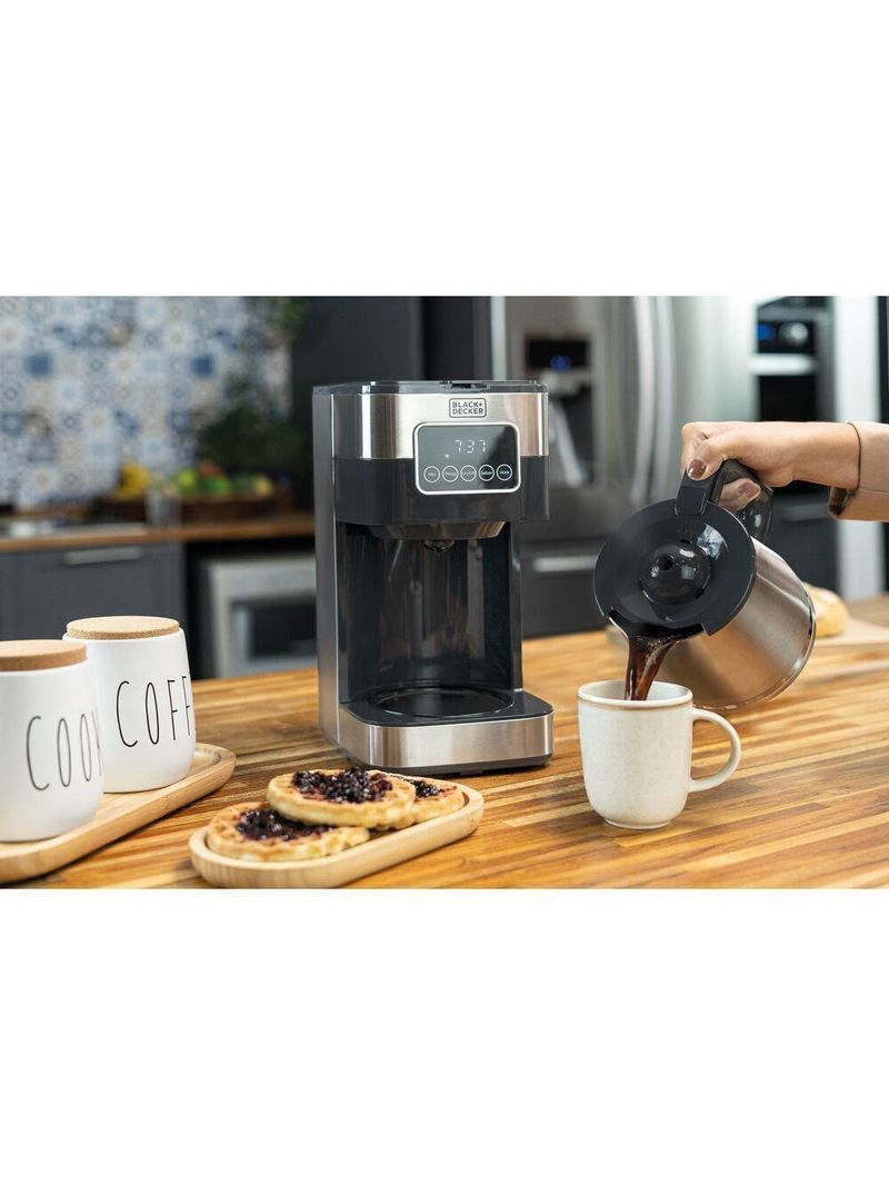 Cafeteira elétrica black+decker cm350g gourmand gris 1,5l programável inox