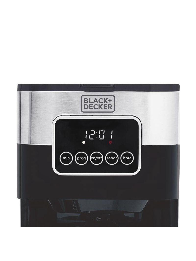 Cafeteira elétrica black+decker cm350g gourmand gris 1,5l programável inox