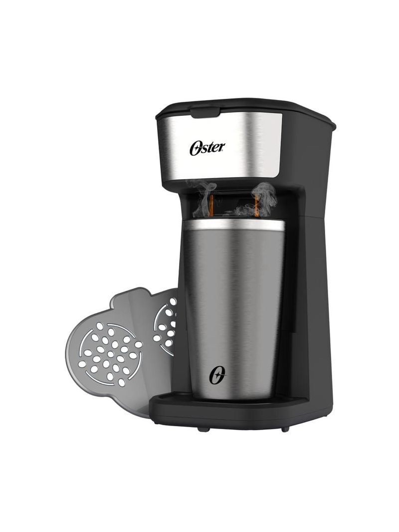 Cafeteira 2day inox 2 em 1 com copo térmico 220v oster