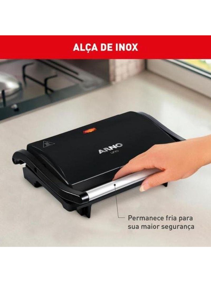 Grill Arno Compact Gpto Preto 220V