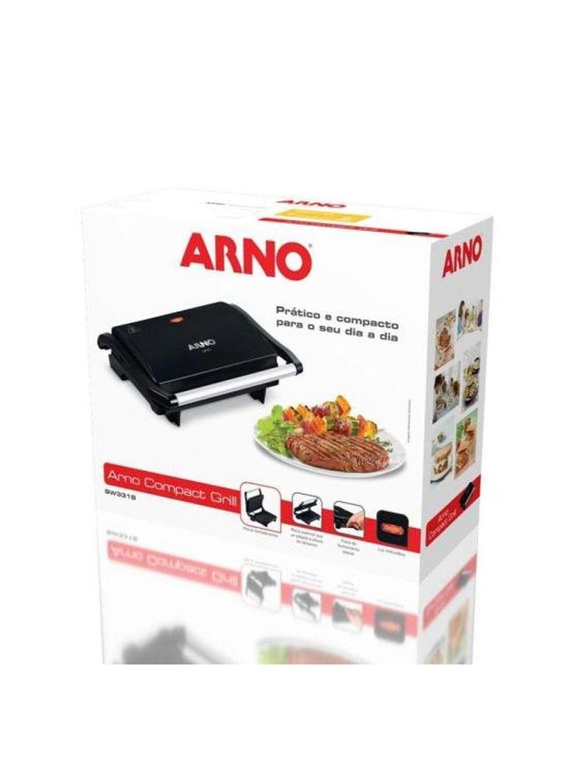 Grill Arno Compact Gpto Preto 220V
