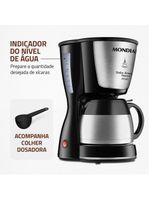 Cafeteira elétrica mondial dolce arome thermo inox c-33 jt 24 xícaras - preta