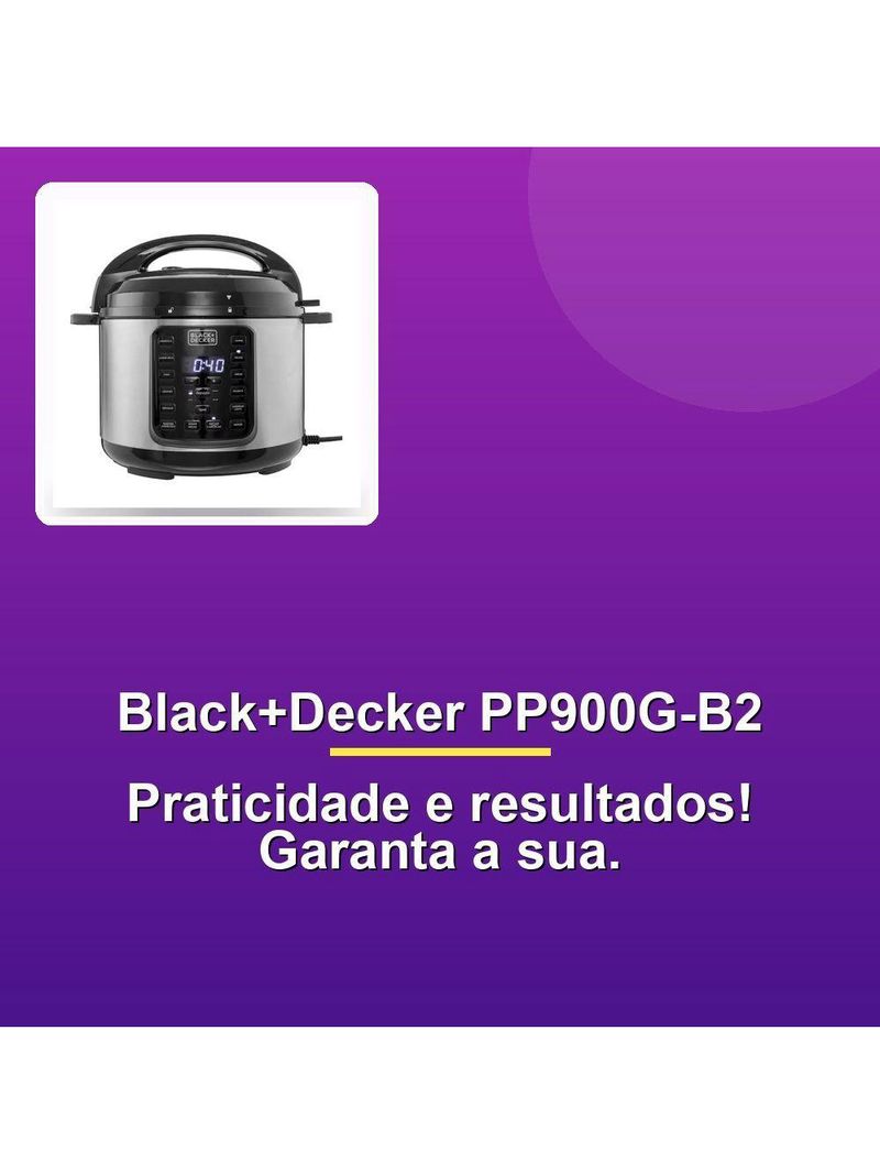 Panela Elétrica De Pressão Black+decker Pp900g-b2 5l