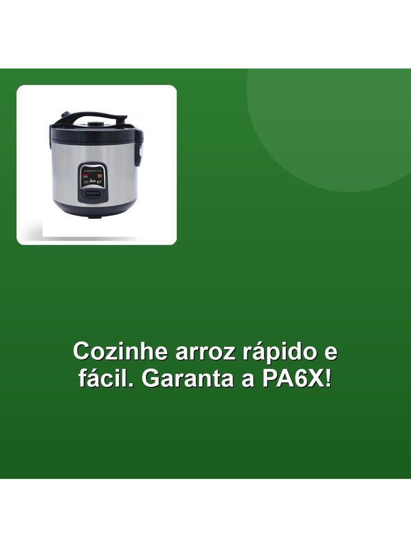 Panela De Arroz Agratto Pa6x400w Inox 220V