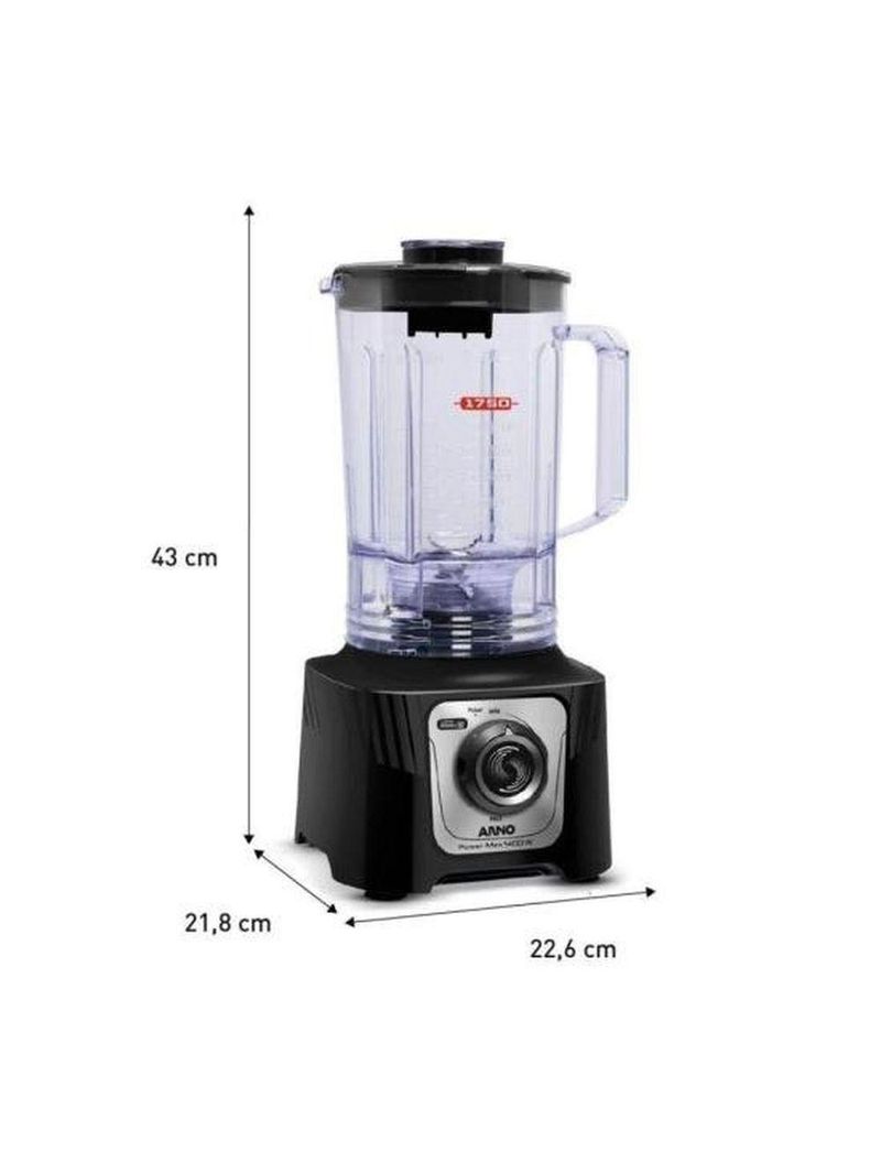 Liquidificador Arno Power Max 1400w Preto 110V