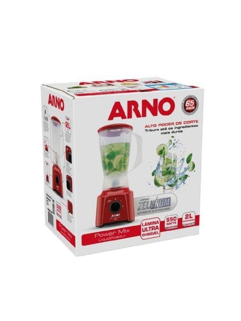 Liquidificador Arno Power Mix 550w Vermelho 110V