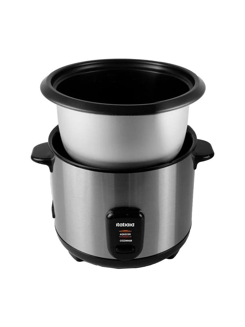 Panela De Arroz Elétrica 8 Xícaras 1,5L 500W Inox 110V