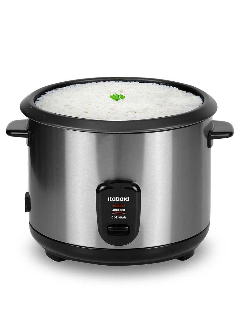 Panela De Arroz Elétrica 8 Xícaras 1,5L 500W Inox 110V