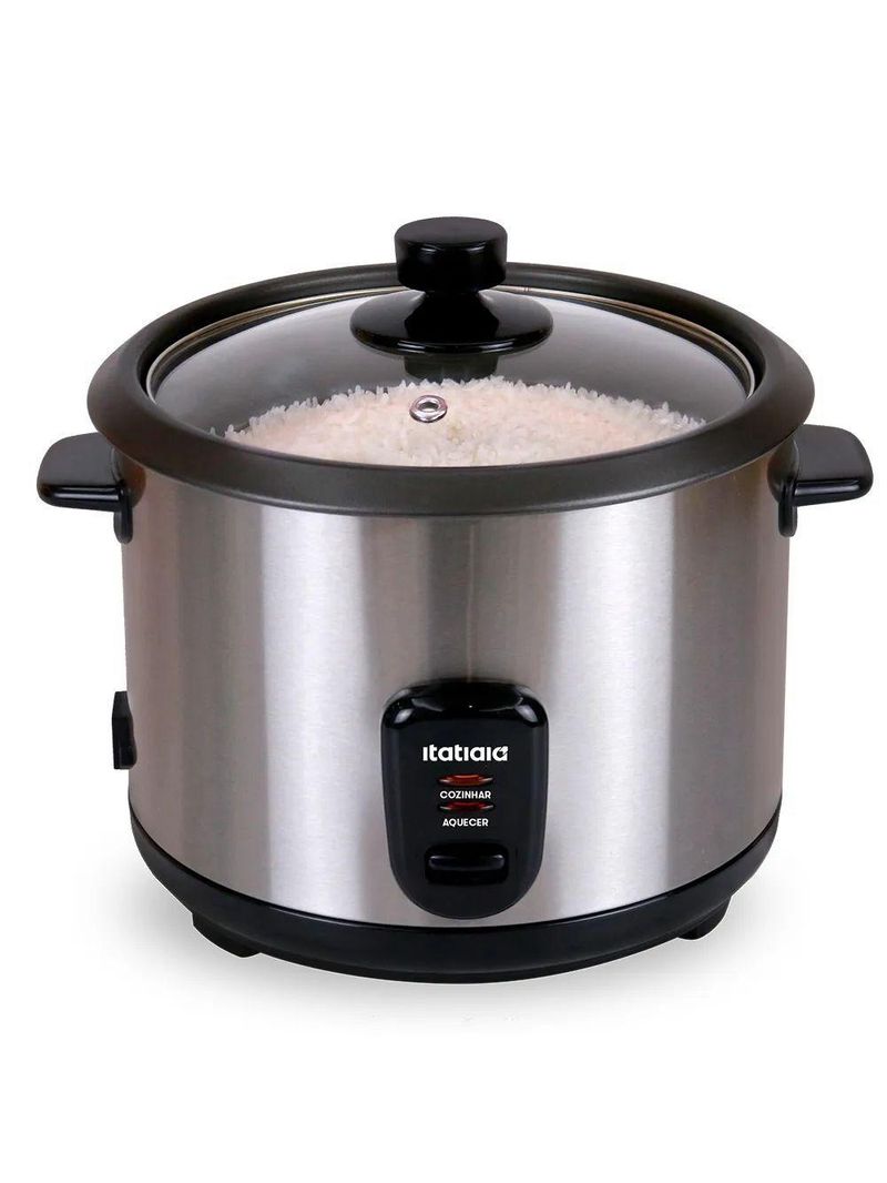 Panela De Arroz Elétrica 8 Xícaras 1,5L 500W Inox 110V