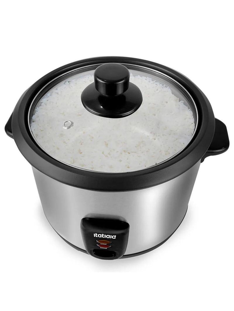 Panela De Arroz Elétrica 8 Xícaras 1,5L 500W Inox 110V
