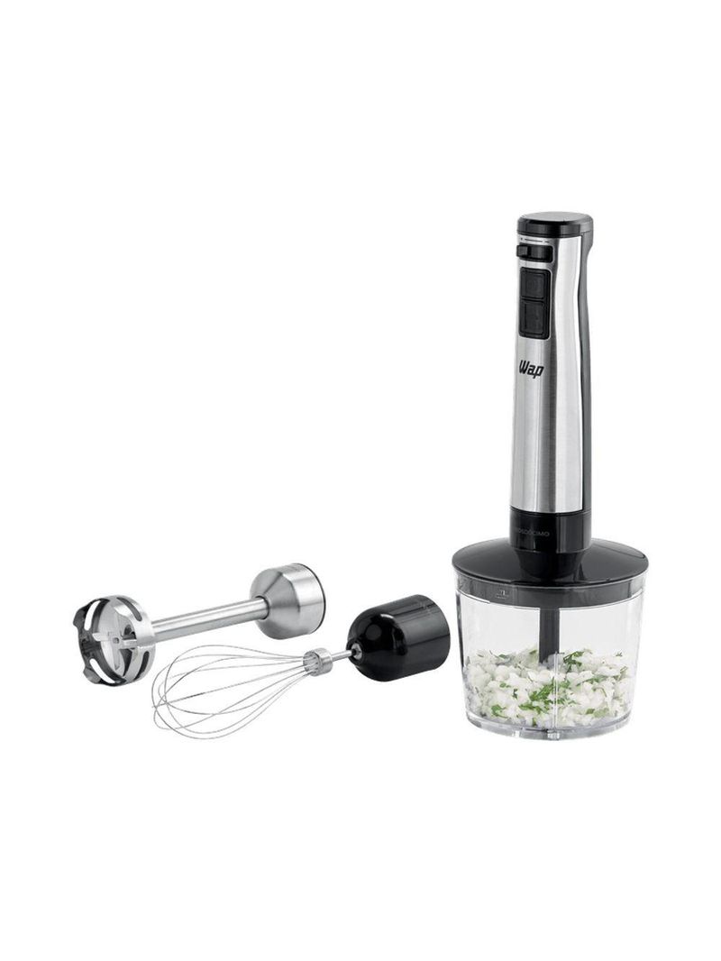 Mixer 3 Em 1 Wap Processador Portátil Inox Com Batedor De Claras 220V