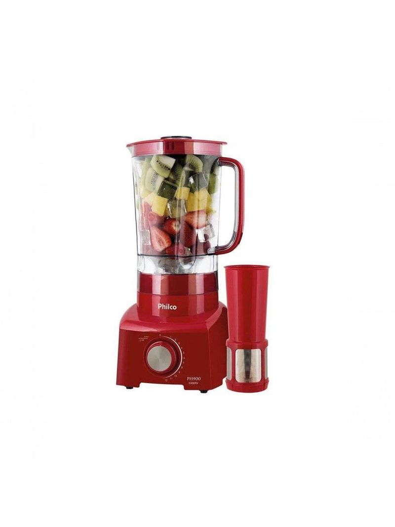 Liquidificador Philco Ph900 C/ Filtro 12v 3l Vermelho 220v
