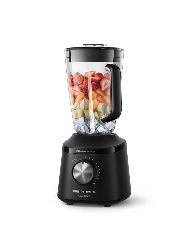 Liquidificador Série 3000 Turbo Philips Walita 1200W Preto 110V
