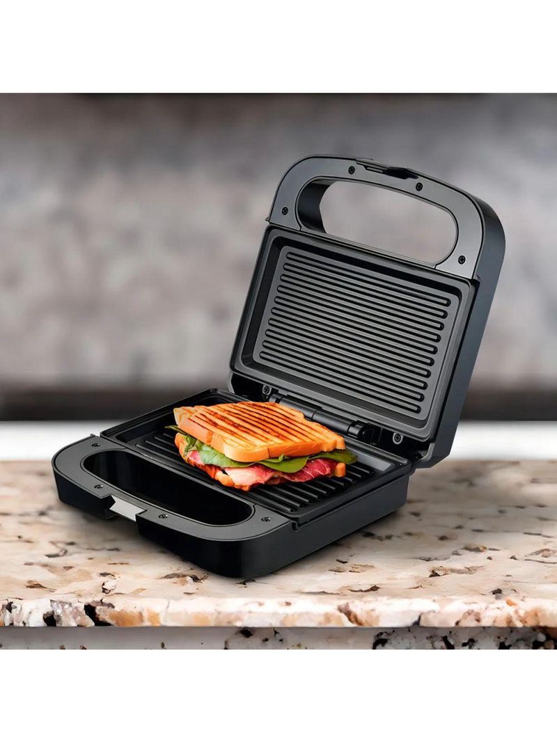 Sanduicheira E Grill HQ 750W Antiaderente Inx HQ-SG001 110V