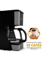 Cafeteira Philco 40 Cafezinhos 1,6 Litros PCF40A 950W Preto 220V