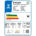 Geladeira 412 Litros CRM50MB Frost Free Função Turbo Consul Branco 110V