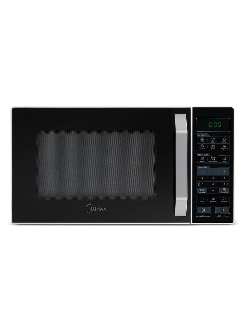Micro-ondas Midea 35L Branco Porta Preta Smartplate MXSA35P 127v