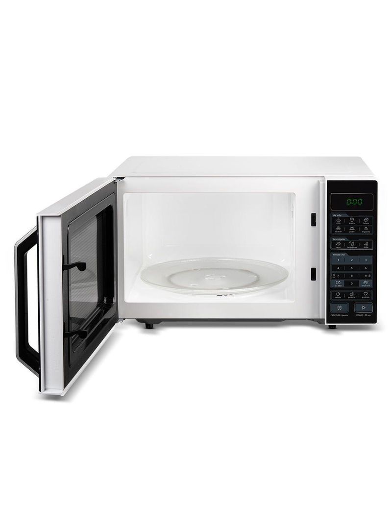 Micro-ondas Midea 35L Branco Porta Preta Smartplate MXSA35P 127v