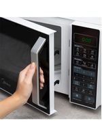Micro-ondas Midea 35L Branco Porta Preta Smartplate MXSA35P 127v
