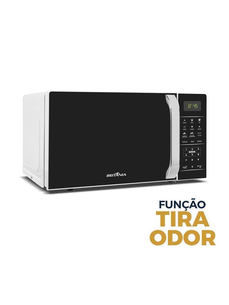 Micro-­ondas 20 Litros Britânia Pintura Limpa Fácil BMO23 1100W 220V