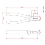 Alicate De Corte Diagonal Hikari Hk-701 21a-701 6