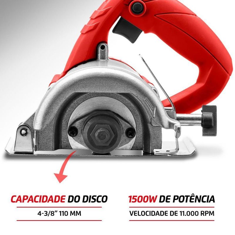 Serra Mármore Mondial Tools Fsm-03 220v-vermelho