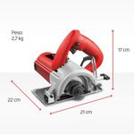 Serra Mármore Mondial Tools Fsm-03 220v-vermelho