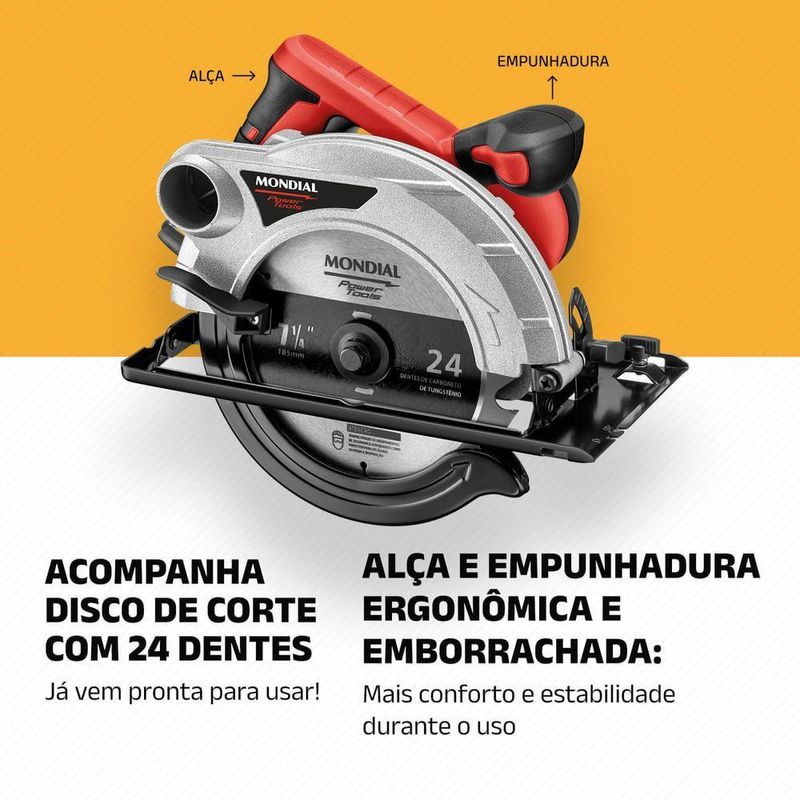 Serra Circular Mondial Power Tools 60hz Fsc-04 127V