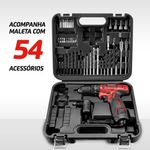 Parafusadeira Furadeira Maleta Bivolt Mondial Pi-11ma