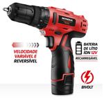 Parafusadeira Furadeira Maleta Bivolt Mondial Pi-11ma