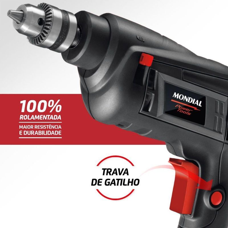 Furadeira De Impacto Power Tools Fi-09 550w-220v-preto