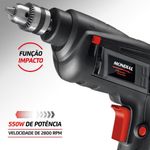 Furadeira De Impacto Power Tools Fi-09 550w-220v-preto