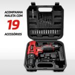 Parafusadeira E Furadeira 12V Com Maleta Pi-12Ma Bivolt