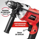 Furadeira De Impacto Power Tools Ffi-05 220v-vermelho