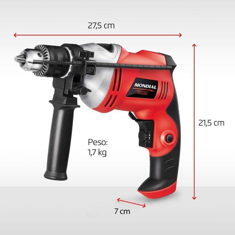Furadeira De Impacto Power Tools Ffi-05 220v-vermelho