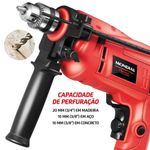 Kit Oficina Mondial Tools Nffi-07m Furadeira-127v-vermelho